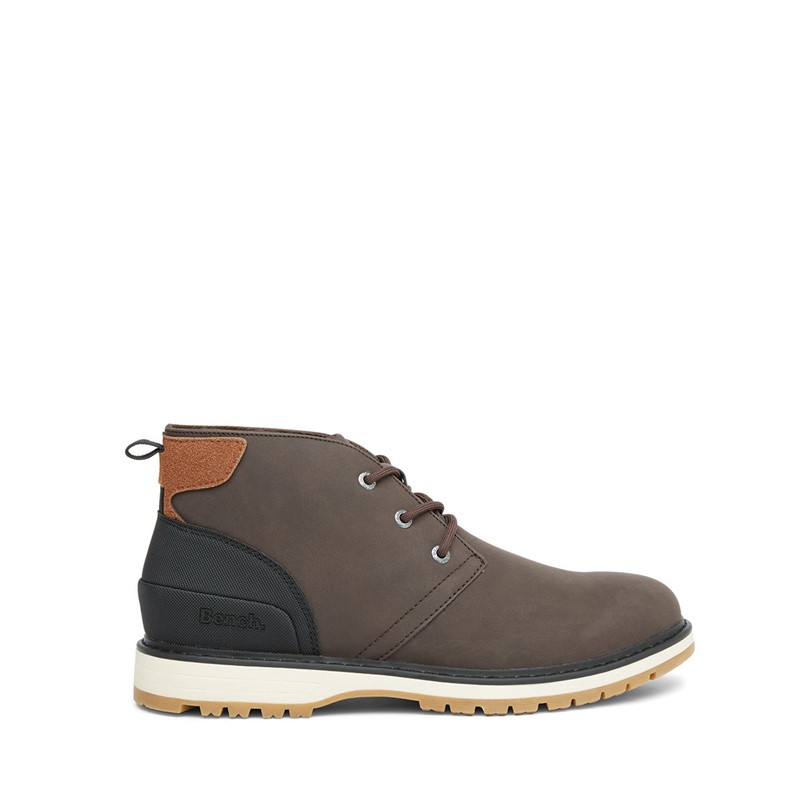 Bench Mens Hewlett Chukka Boots Dark Brown