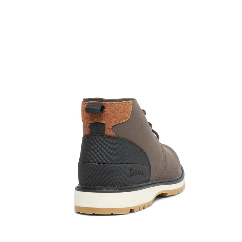 Bench Mens Hewlett Chukka Boots Dark Brown