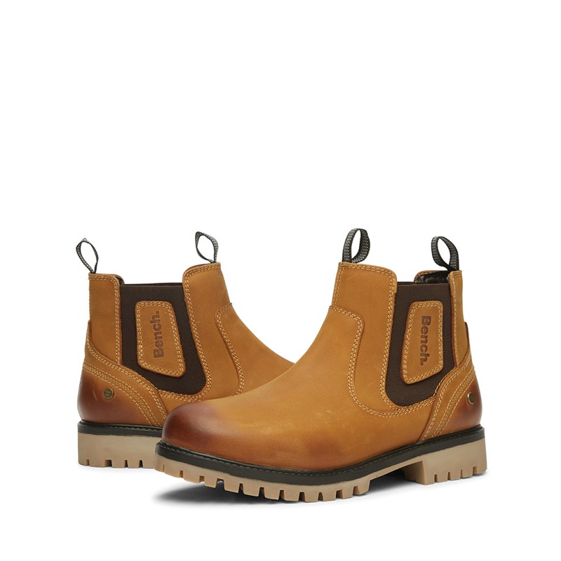 Bench Mens Shilton Chelsea Boots Camel