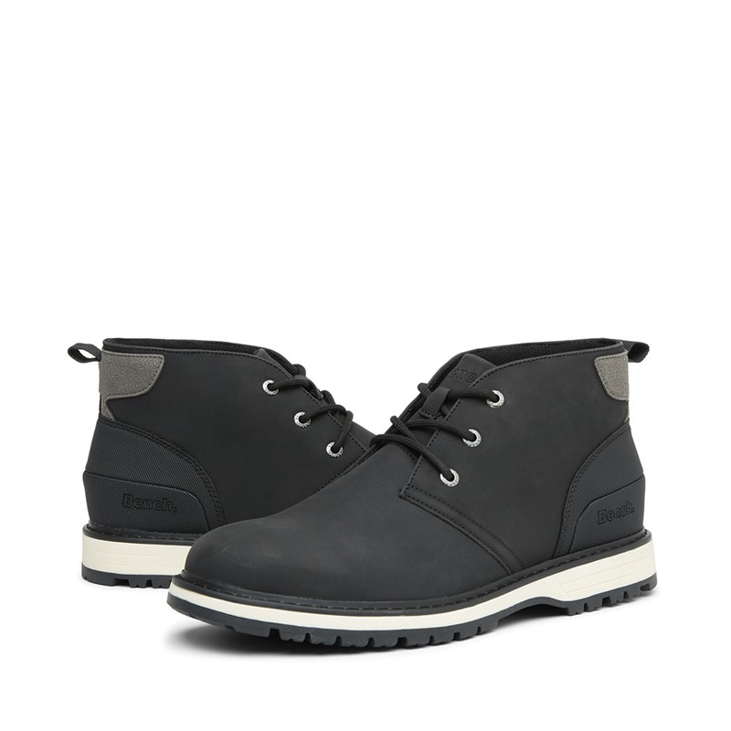 Bench Mens Hewlett Chukka Boots Black