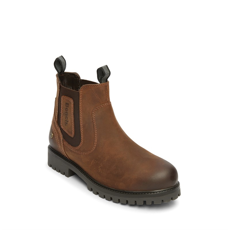 Bench Mens Shilton Chelsea Boots Chestnut