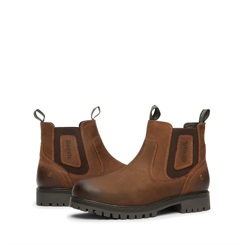 Bench Mens Shilton Chelsea Boots Chestnut