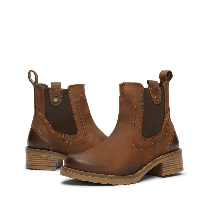 Bench Womens Weaver Chelsea Boots Chestnut