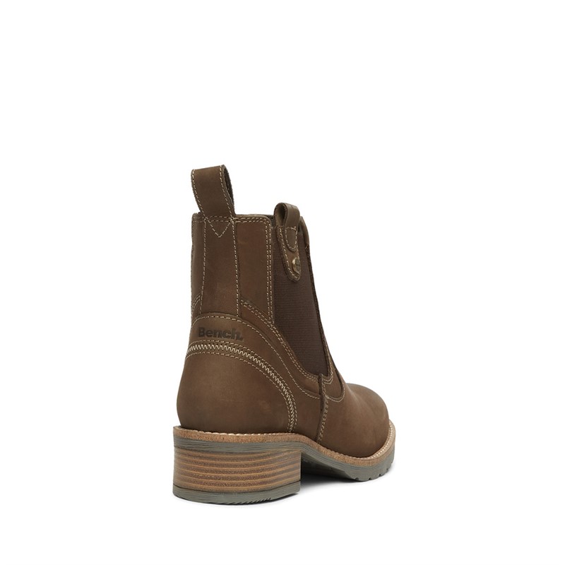 Bench Womens Weaver Chelsea Boots Stone