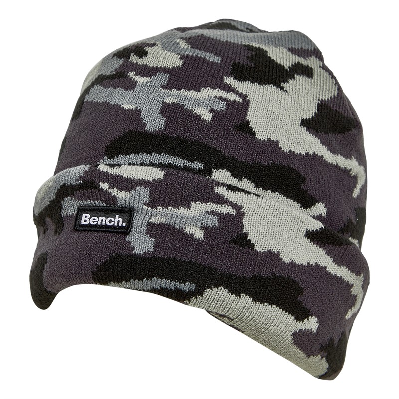 Bench Mens Repova Beanie Black Camo