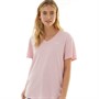 Bench Dame Ixia T-shirt Rosa Melange