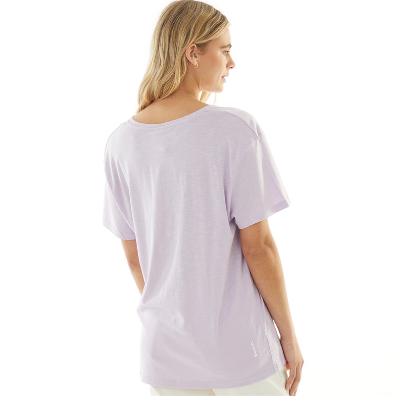 Bench Damskie Ixia T-shirty Fioletowy