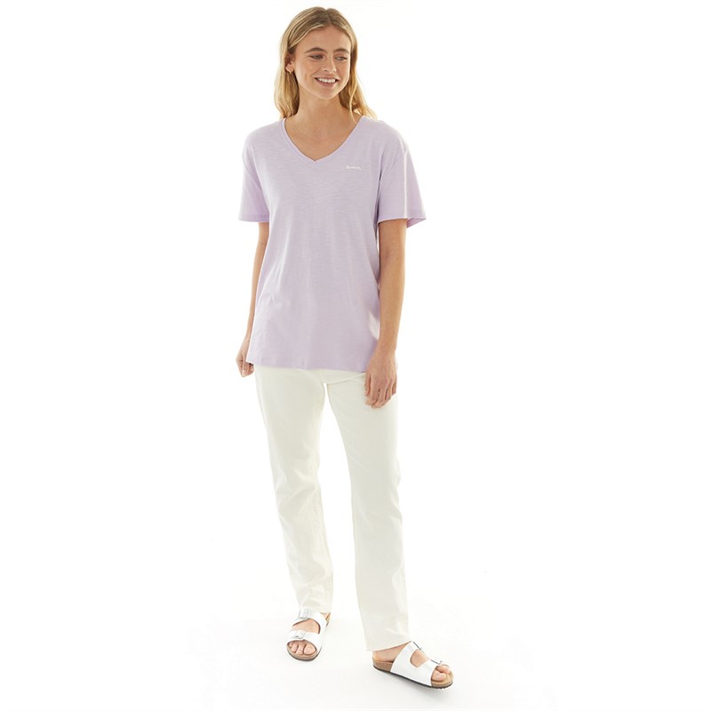 Bench Damskie Ixia T-shirty Fioletowy