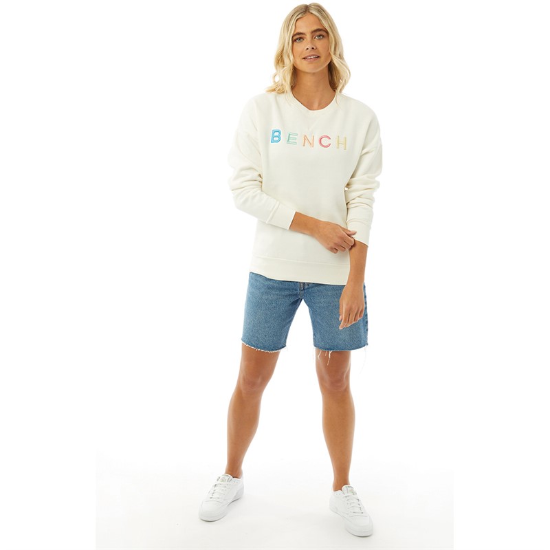 Bench Womens Daijah Sweatshirt Winter White