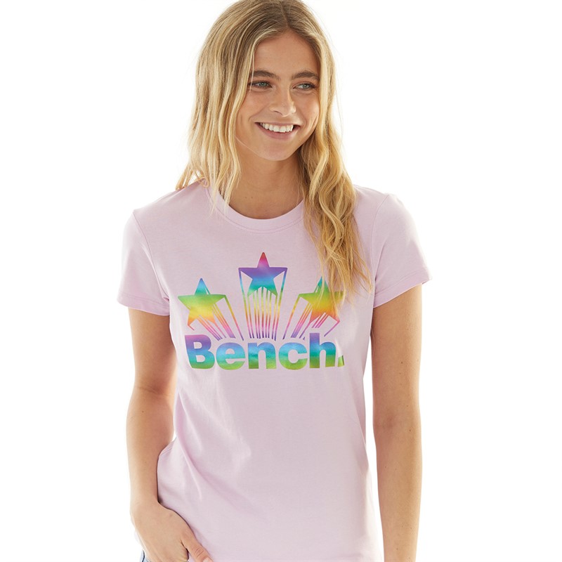 Bench Dame Starburst T-shirt Pink