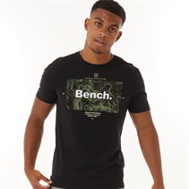 Bench Herren Hawes T-Shirt Schwarz