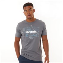 Bench Herren Hawes T-Shirt Stahlgrau