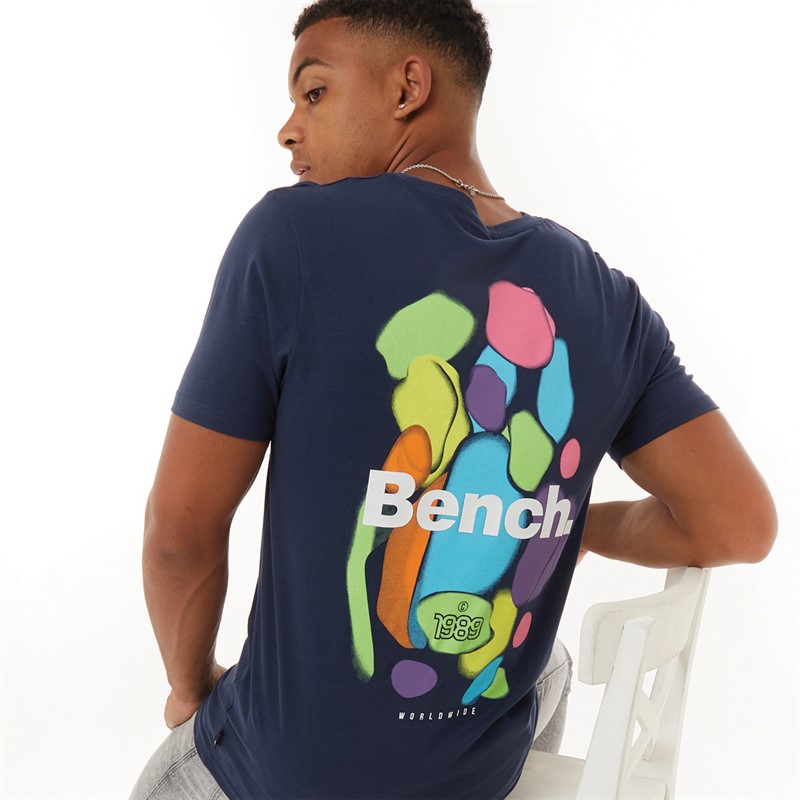 Bench Herren Rinox T-Shirt Marineblau