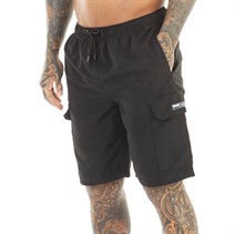 Bench Mens Shallis Cargo Swim Shorts Black