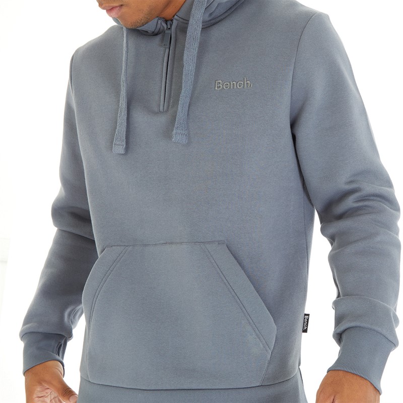 Bench Heren Halsband Hoodie Staal Grijs