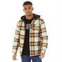 Bench Herren Sinatra Langarm Kapuzenjacke Gesteppt Off White