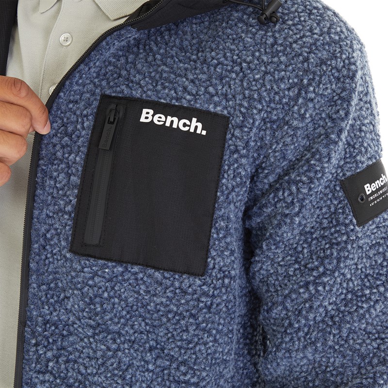 Bench Herensweatshirt met ritssluiting Marezi Fleece Navy