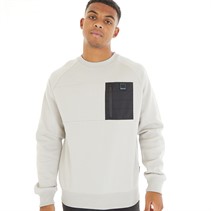 Bench Herre Marton Crew Sweatshirt Frost Grå