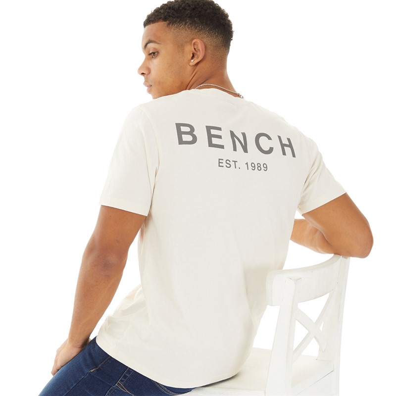 Bench T-shirt voor Heren Ecru