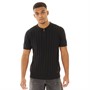 Bench Herren Tessio Gestricktes Polo Schwarz