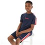 Bench T-Shirt und Shorts Set Junge in Marineblau
