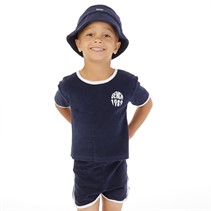 Bench Jongens T-shirt Shorts en Bucket Hat Set Marineblauw