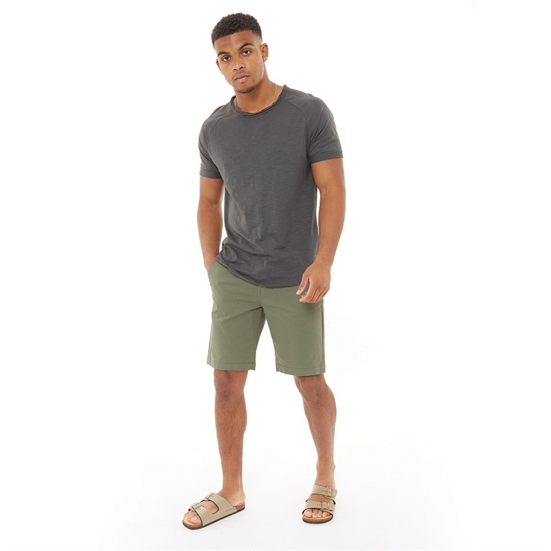 Bench Mens Stocker Chino Shorts Khaki