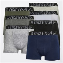 Bench Herren Burchard 7er-Pack Boxers Ecru Melange/Khaki/Weiß/Anthrazit Melange/Schwarz/Grau Melange/Marine