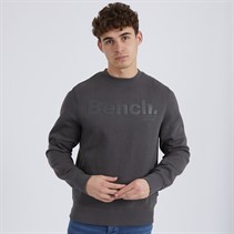 Bench Mens Elado Sweatshirt Dark Grey