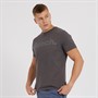 Bench Herren Elastisches T-Shirt Dunkelgrau
