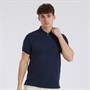 Bench Herren Zanza Kurzarm Polohemden Blau