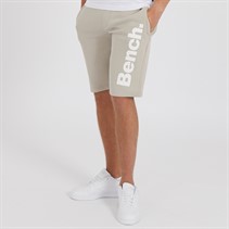 Bench Heren Rollo Stippen Fleece Shorts Grijsbeige