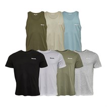 Bench Mens Mirso Seven Pack T-Shirts And Vests Mixed