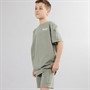 Bench Boys Sacerin T-Shirt And Shorts Co-Ord Sage