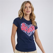 Bench Womens Eulalie T-Shirt Navy