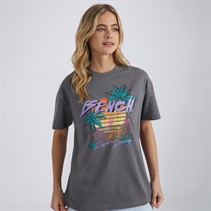 Bench Womens Salome T-Shirt Charcoal