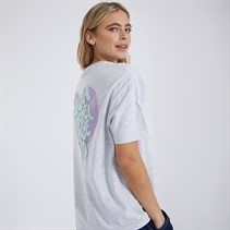 Bench Womens Valkyrie T-Shirt Ice Grey Marl