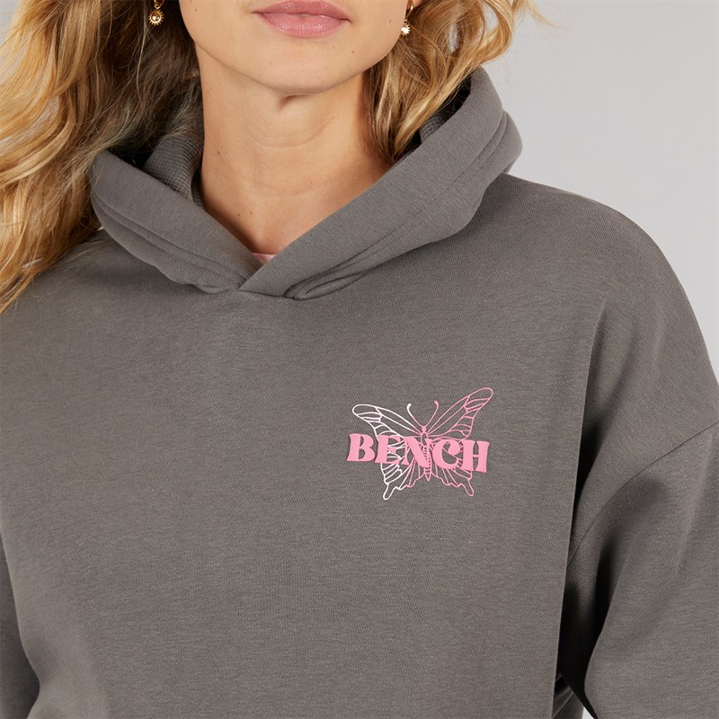 Bench Womens Warly Hoodie Charcoal