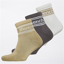 Bench Womens Indium Quarter Socks Multi