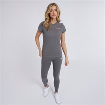 Bench Womens Wimda T-Shirt And Leggings Set Charcoal