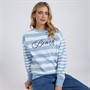 Bench Womens Hannelli Sweatshirt Sky/White
