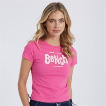 Bench Womens Calliope T-Shirt Bright Pink