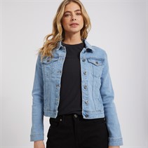 Bench Womens Laura Denim Jacket Mid Blue