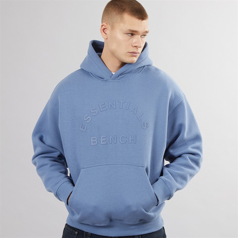 Bench Mens Olato Oversized Hoodie Slate Blue