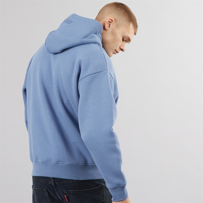 Bench Mens Olato Oversized Hoodie Slate Blue