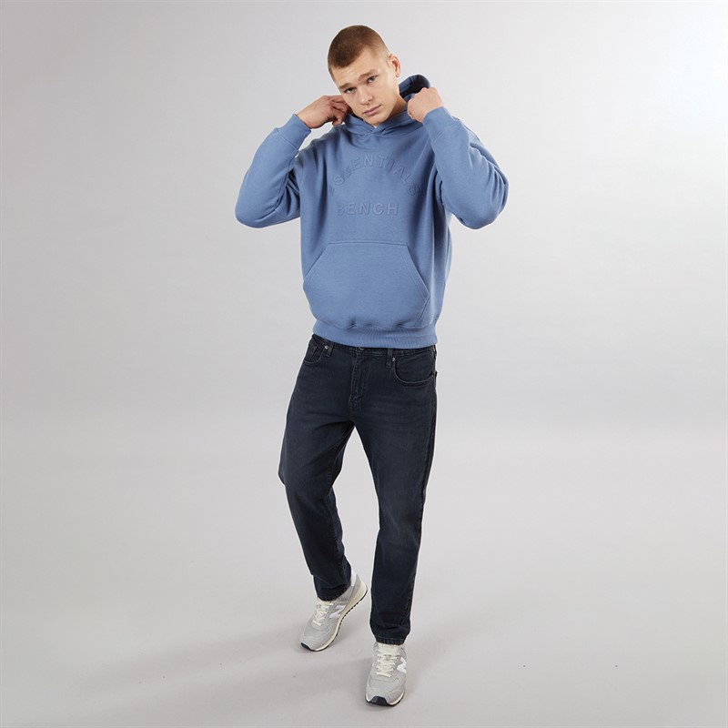 Bench Mens Olato Oversized Hoodie Slate Blue