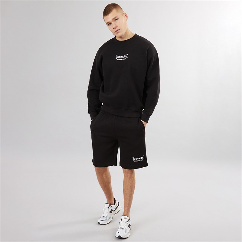 Bench Mens Alenco Fleece Shorts Black