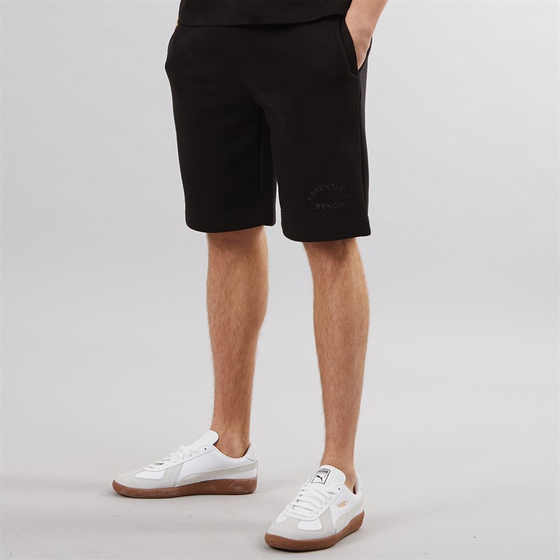 Bench Mens Peroli Fleece Shorts Black - Size XL