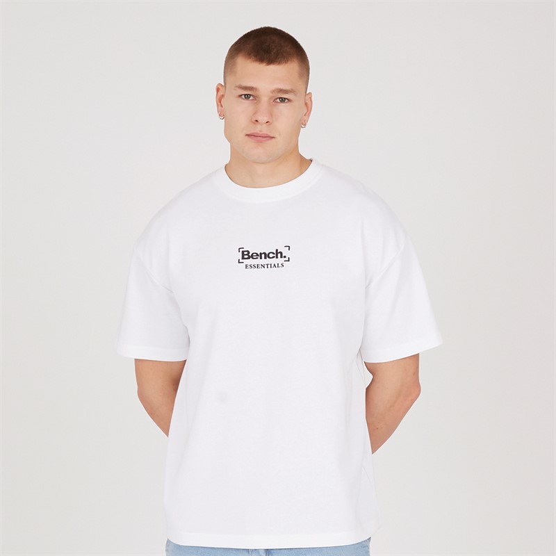 Bench Mens Novini Oversized T-Shirt White