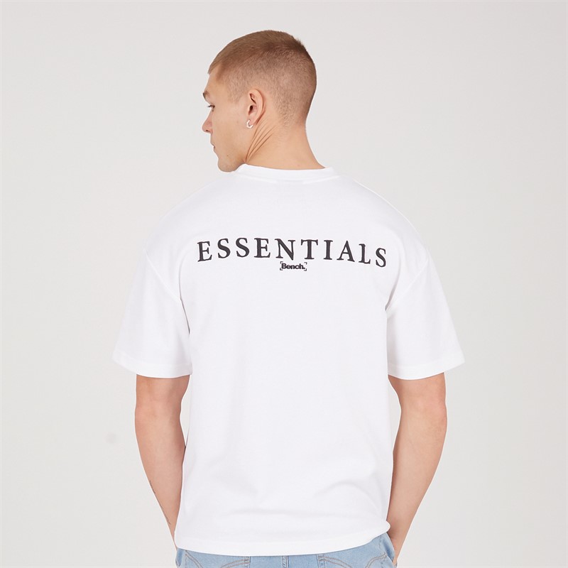 Bench Mens Novini Oversized T-Shirt White